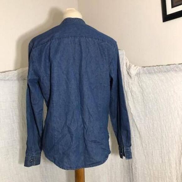 Bushwacker Vtg Christmas Denim Shirt Size M - Picture 5 of 9